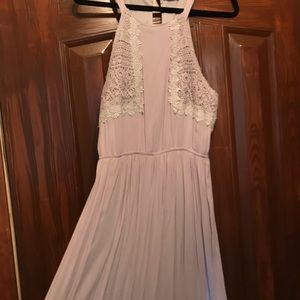 Gorgeous grey, lined Maxi dress size L